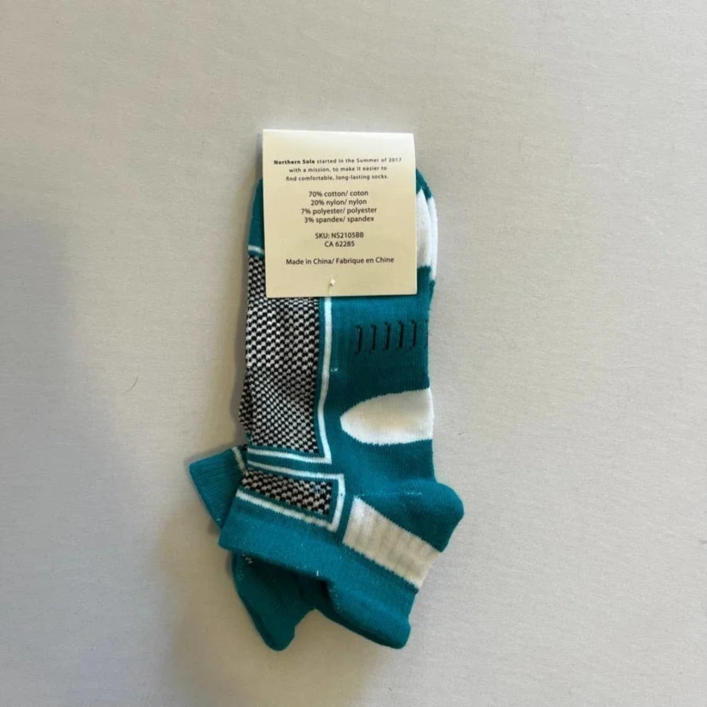 5/ $25 NORTHERN Sole Green socks W7